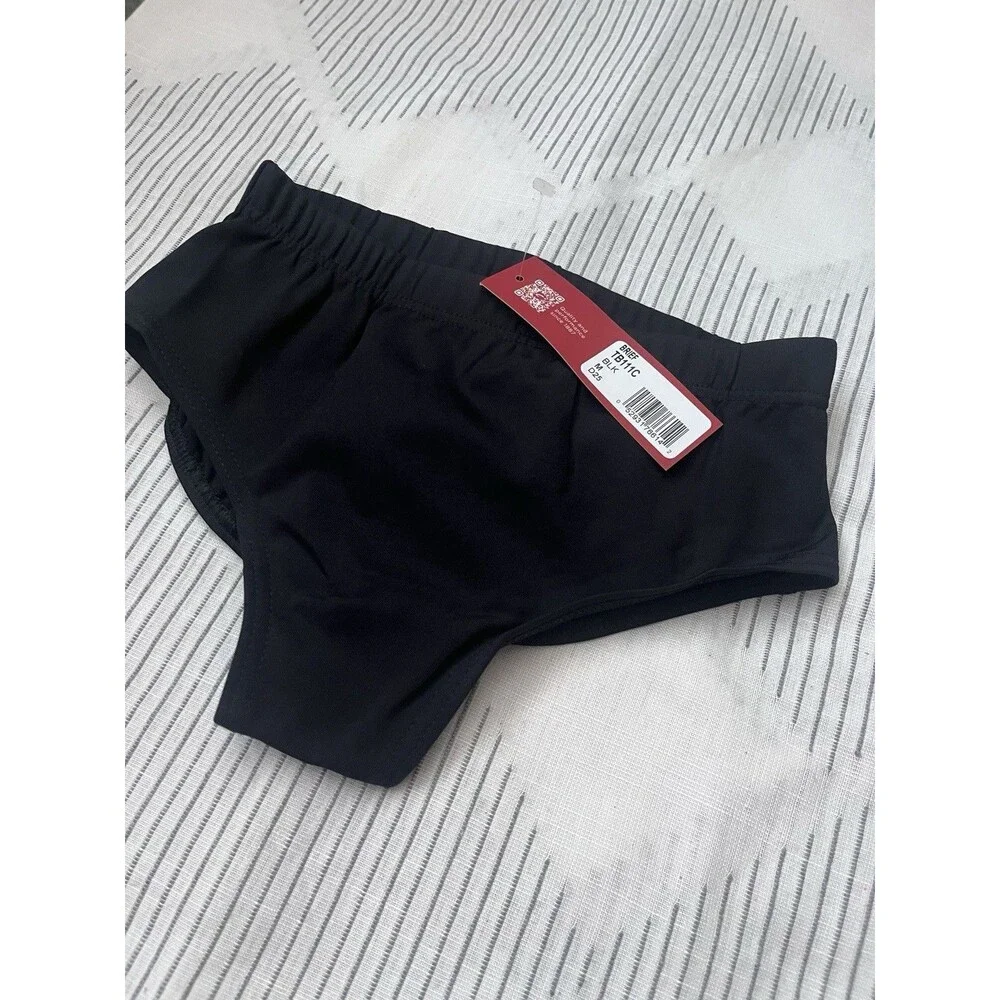 New Capezio Girls Brief Color Black Size Medium D25